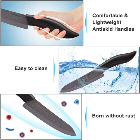 Cuchillo chef de 6 pulgadas Eocogup, equilibrio profesional para cortes gruesos