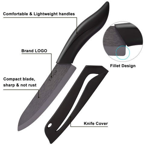 Cuchillo fruta de 4 pulgadas Eocogup, cortes precisos y finos