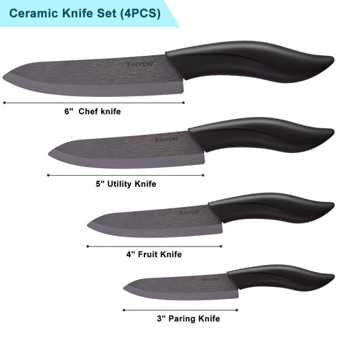 Cuchillo pelador de 3 pulgadas Eocogup, pelado rápido y seguro