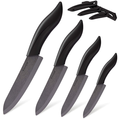Set de cuchillos cerámicos Eocogup con funda para almacenamiento seguro