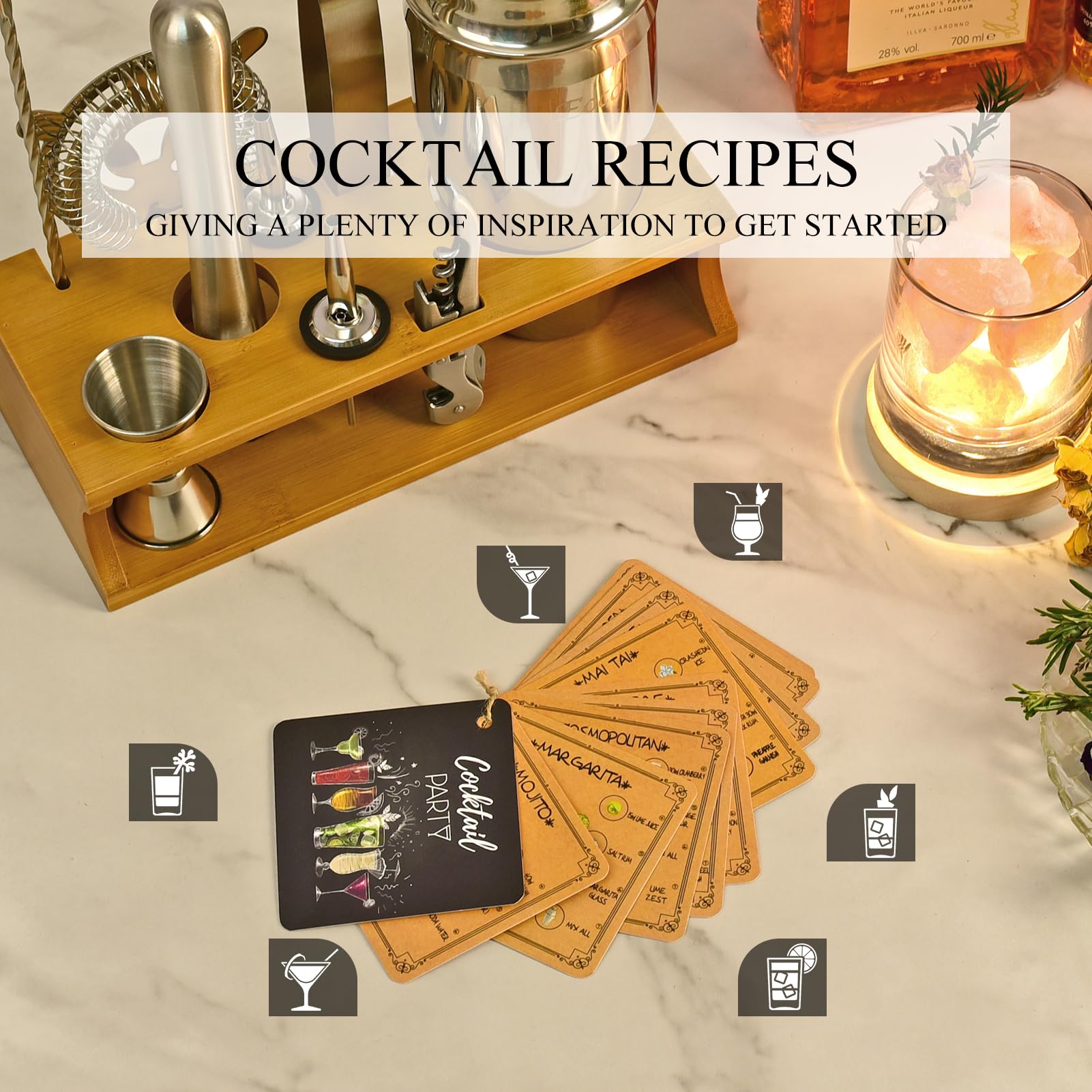 Eocolz Bartender Kit machacador para liberar sabores.