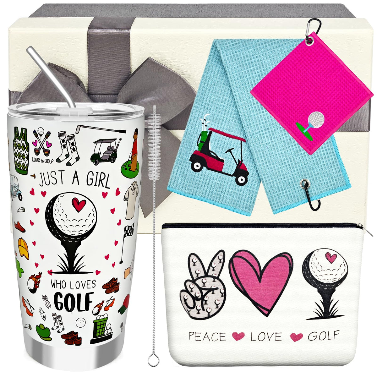 Vaso térmico EOEFJW para golf, mantiene bebidas frías o calientes durante la salida.