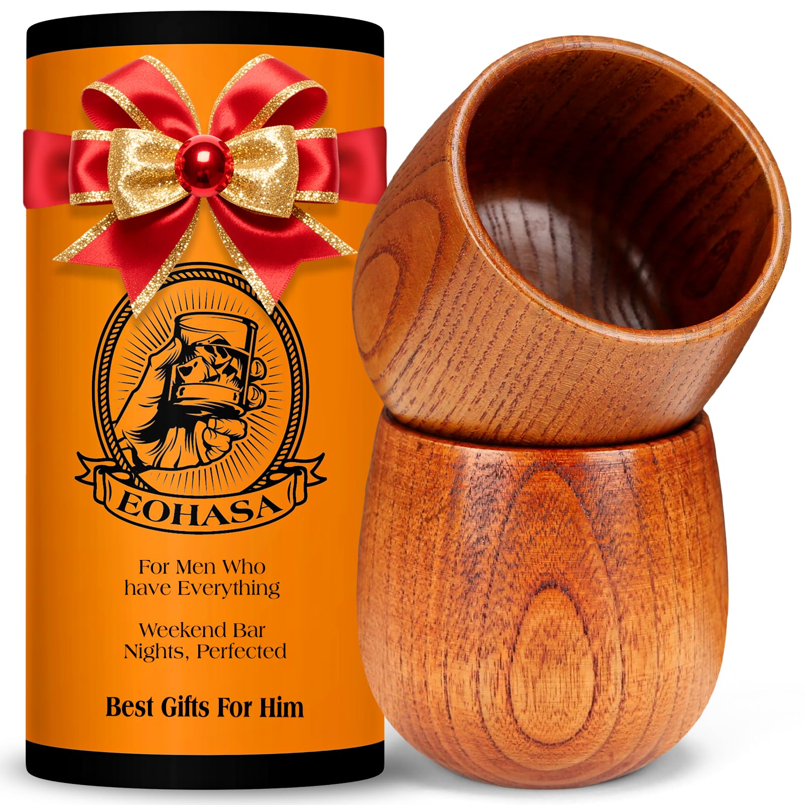 Vaso EOHASA whisky madera natural para degustación suave