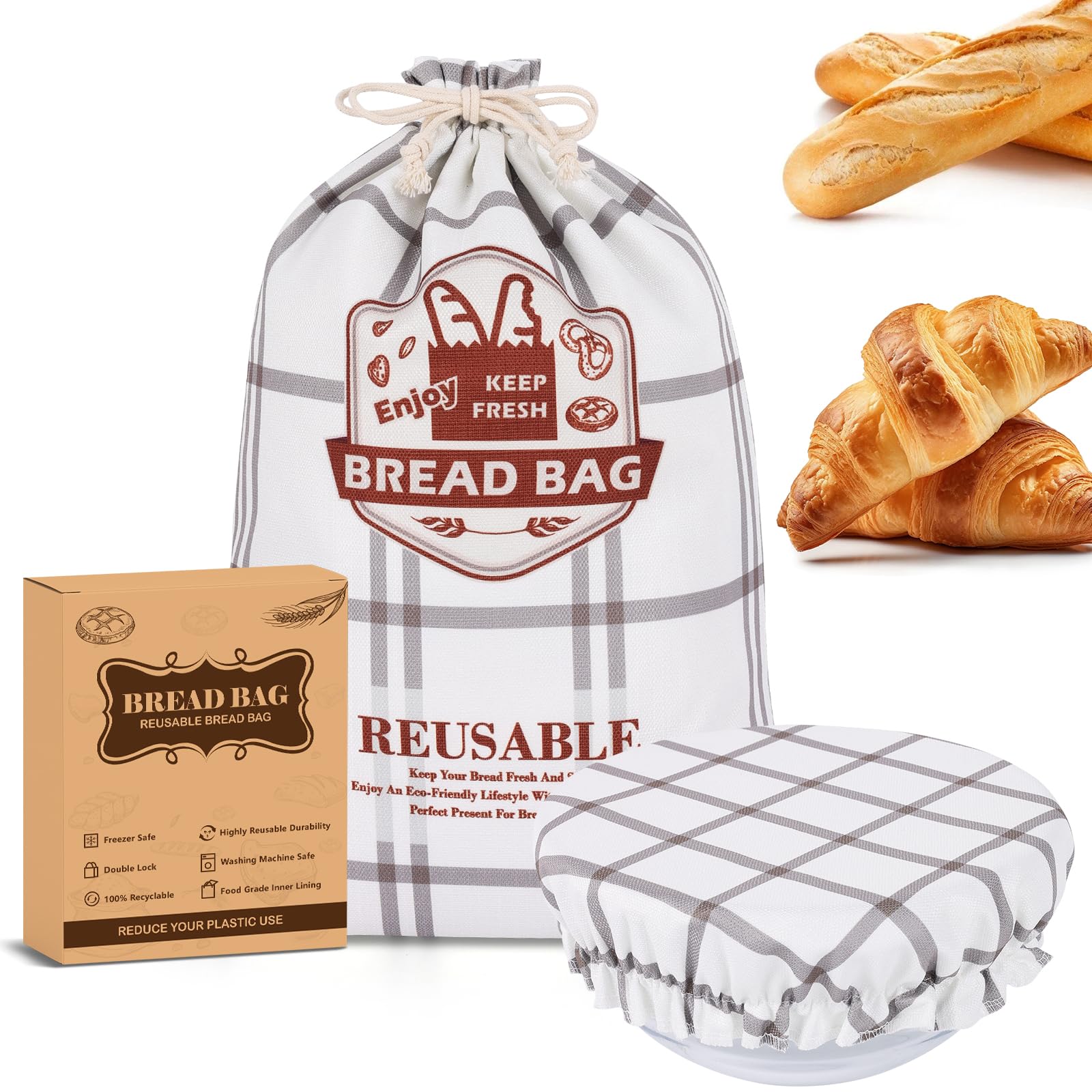 Bolsa EOMEOH para pan masa madre conserva frescura artesanal.