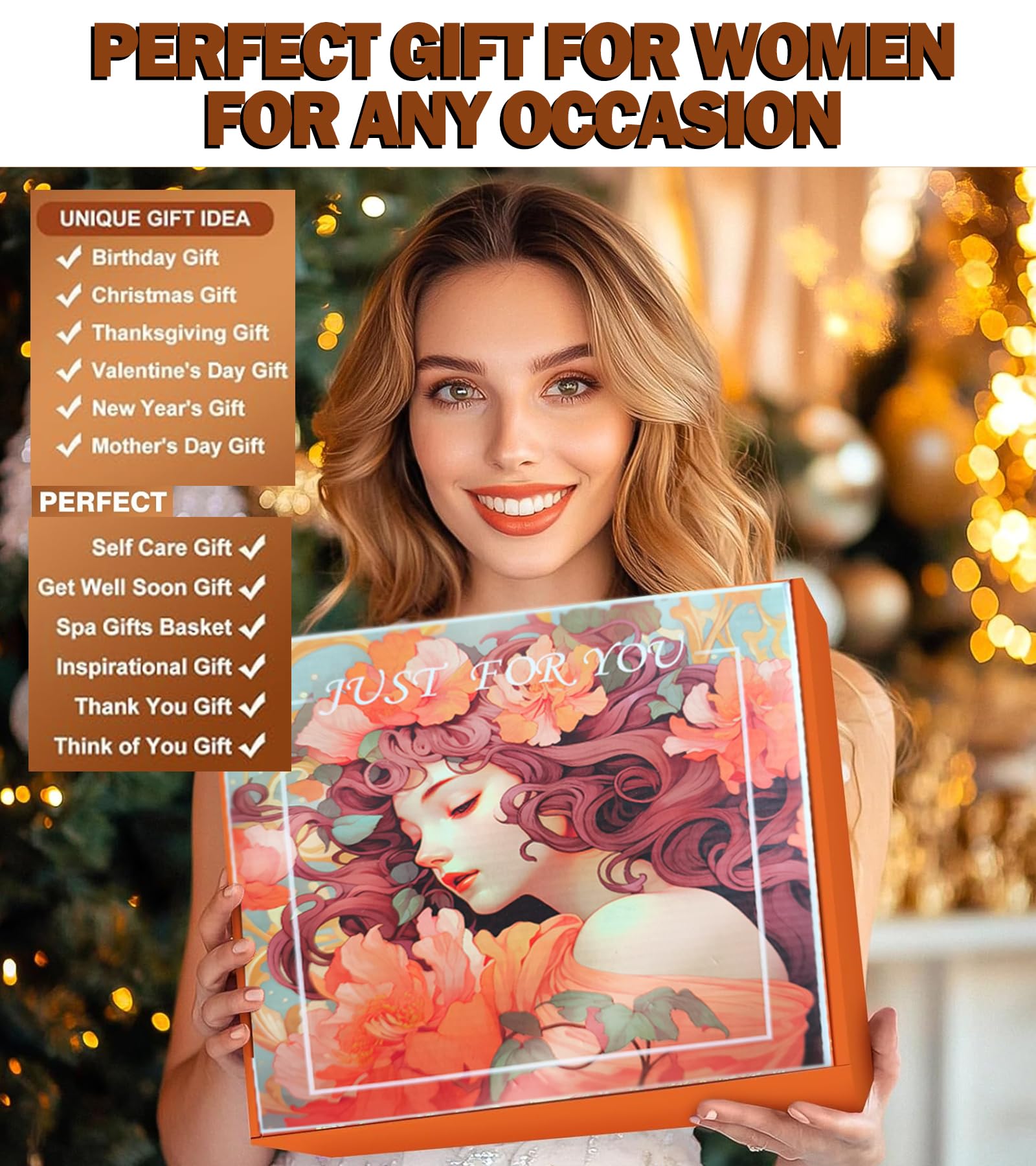 Conjunto de regalos spa naranja EOMEOH para cuidado personal