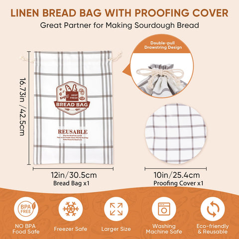 Conjunto EOMEOH para fermentación y almacenamiento de pan artesanal.