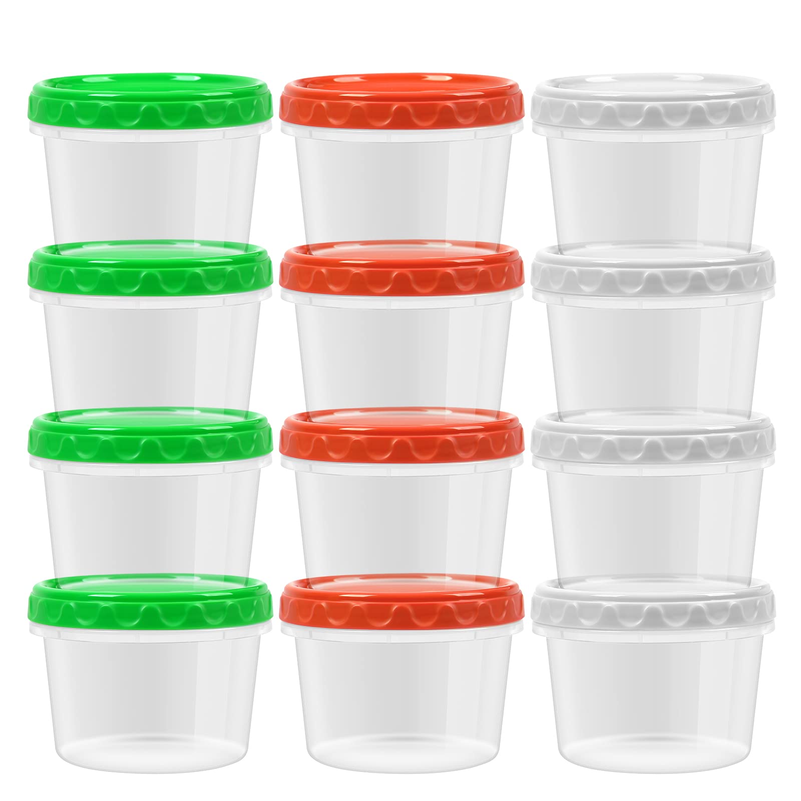 Conjunto EONJOE 2 tazas con tapas: almacenamiento seguro para porciones.