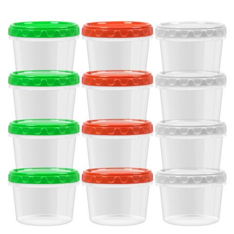 Conjunto EONJOE 2 tazas con tapas: almacenamiento seguro para porciones.