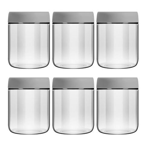 Tarro de vidrio EONJOE 473 ml con tapa hermética para yogur y salsas