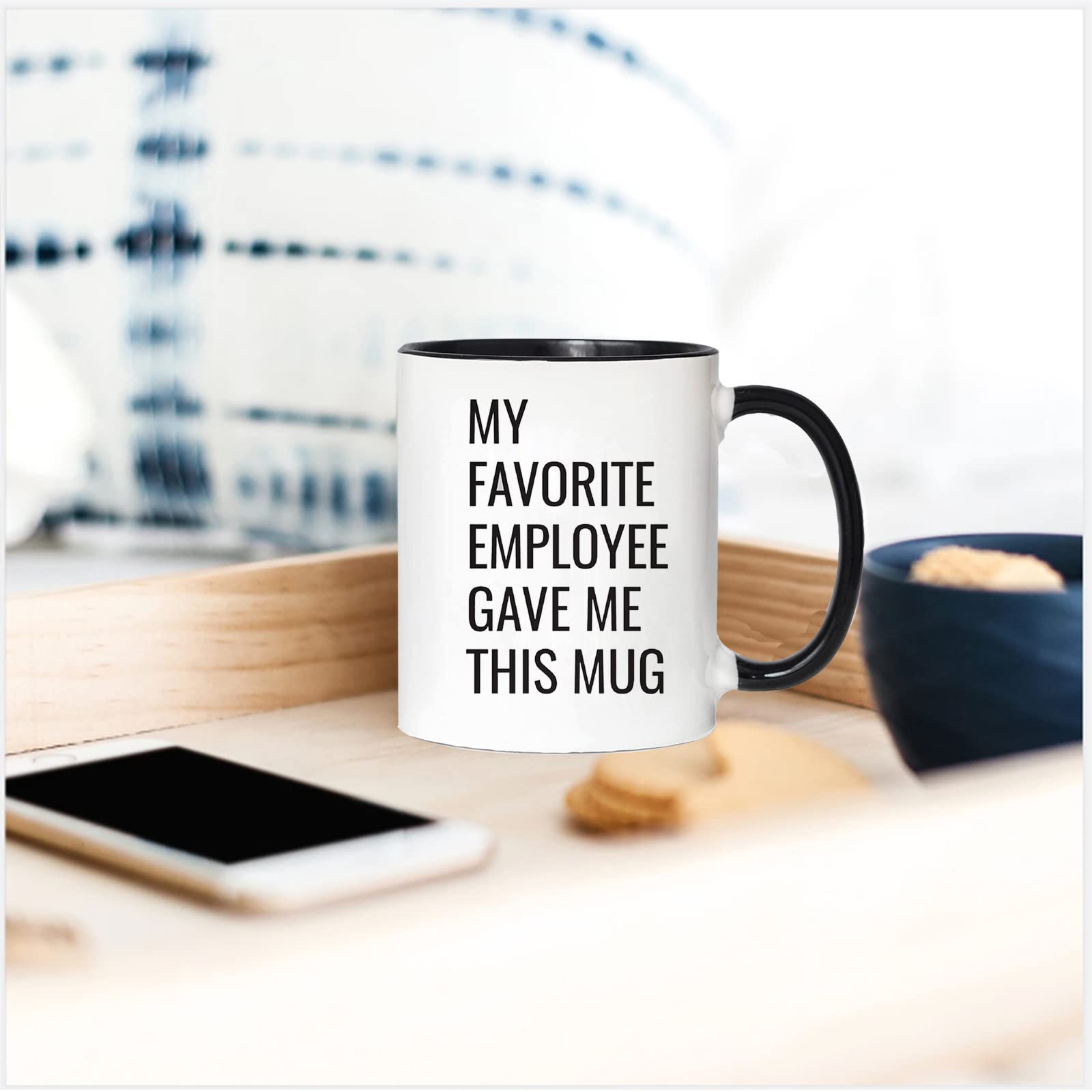 Taza WOHR de Eooasiy con impresión en dos caras, regalo versátil.