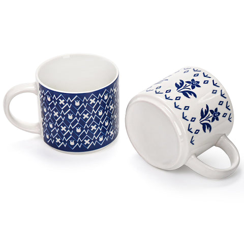 Tazas Eorbow cerámicas ergonómicas con asas grandes para un agarre cómodo.