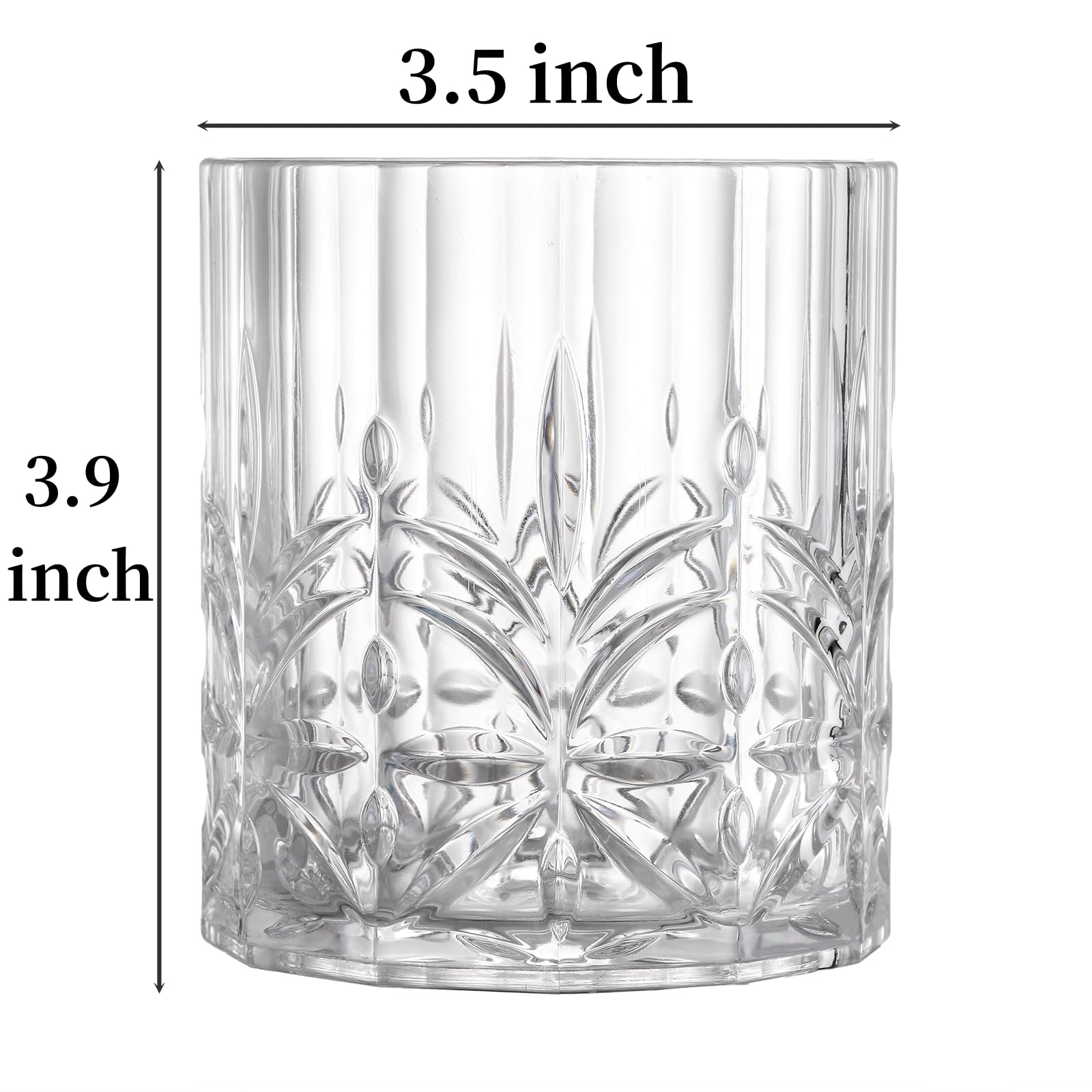 Eorbow vasos plásticos cristal efecto, apariencia elegante para cualquier bar.