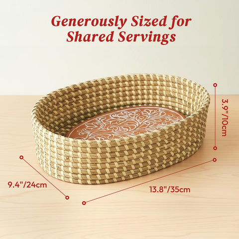 Cesta Eosify para usos decorativos en la mesa, centro acogedor