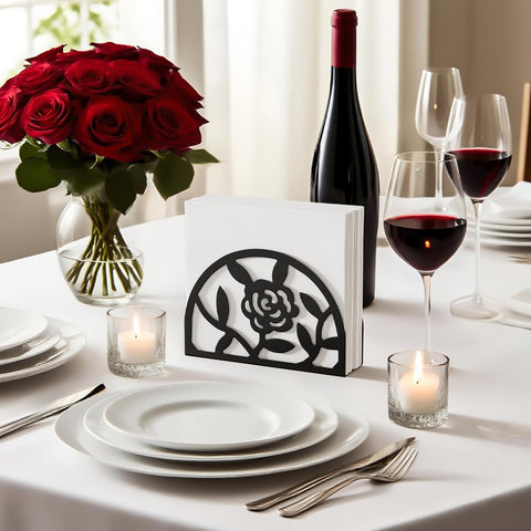Epicano porta-servilletas para uso interior y exterior en eventos.