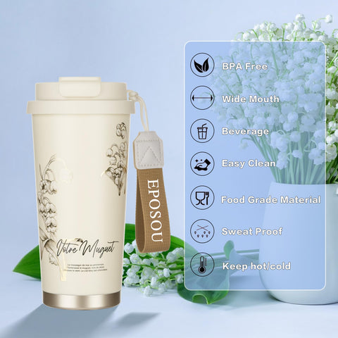 EPOSOU Creamy Lily dimensiones compactas para llevar fácilmente.