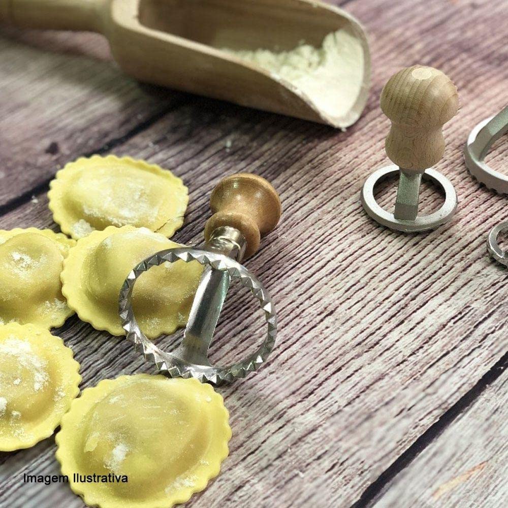 Sello Eppicotispai con mango de haya para ravioli, fácil sellado.