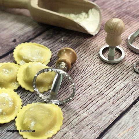 Sello Eppicotispai con mango de haya para ravioli, fácil sellado.