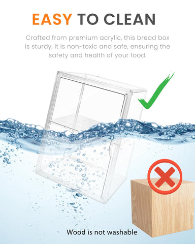Caja EPSUNORISE pan gran-capacidad, espacio para panes grandes.