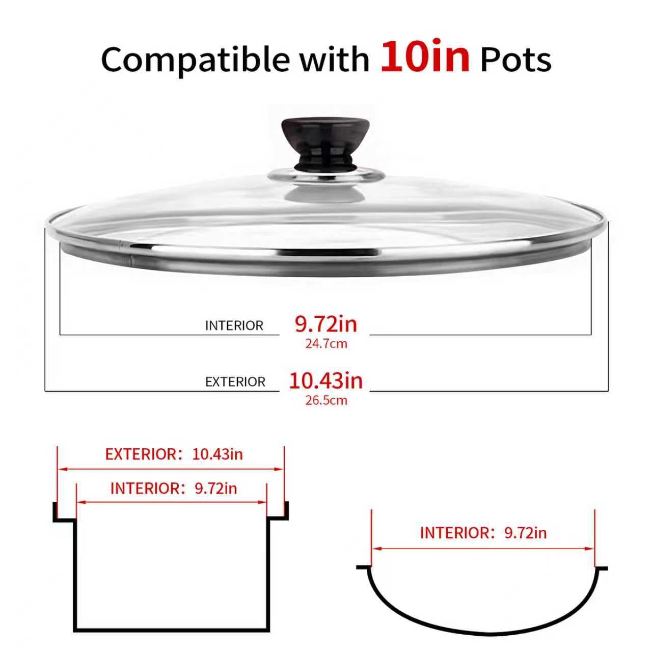 Tapa Eptcp con borde de acero inoxidable para sellado hermético.