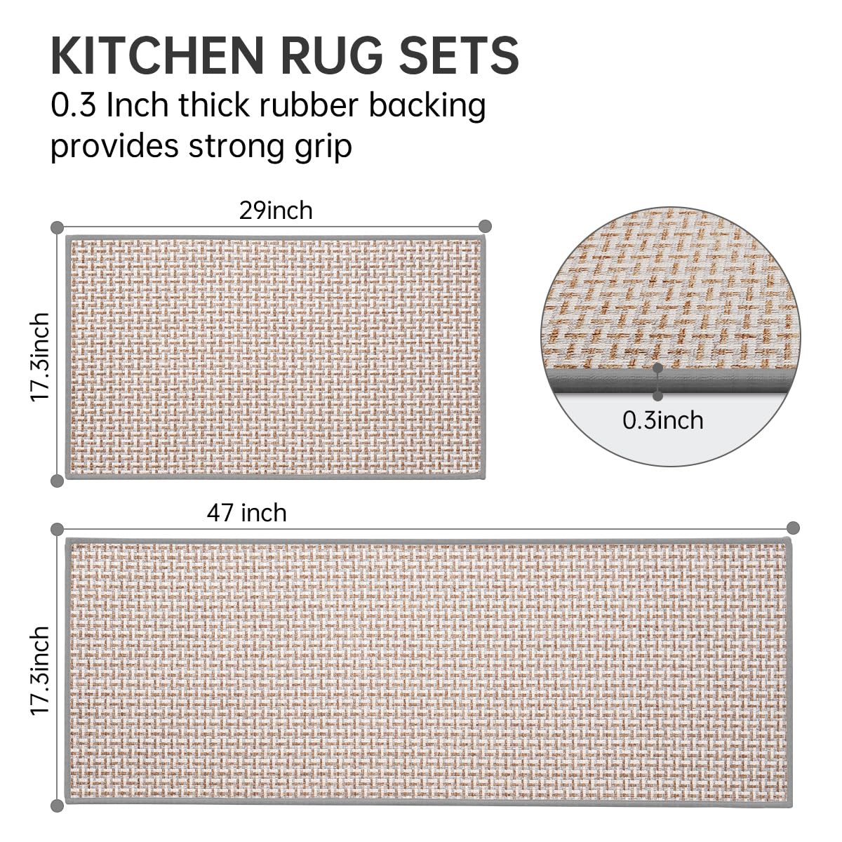 Tapetes eqivei de cocina absorbentes y antideslizantes para mayor seguridad al cocinar.