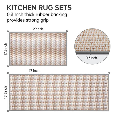 Tapetes eqivei de cocina absorbentes y antideslizantes para mayor seguridad al cocinar.