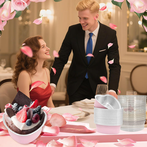 EQUNROY molde corazón rosa ideal para hornear y regalar