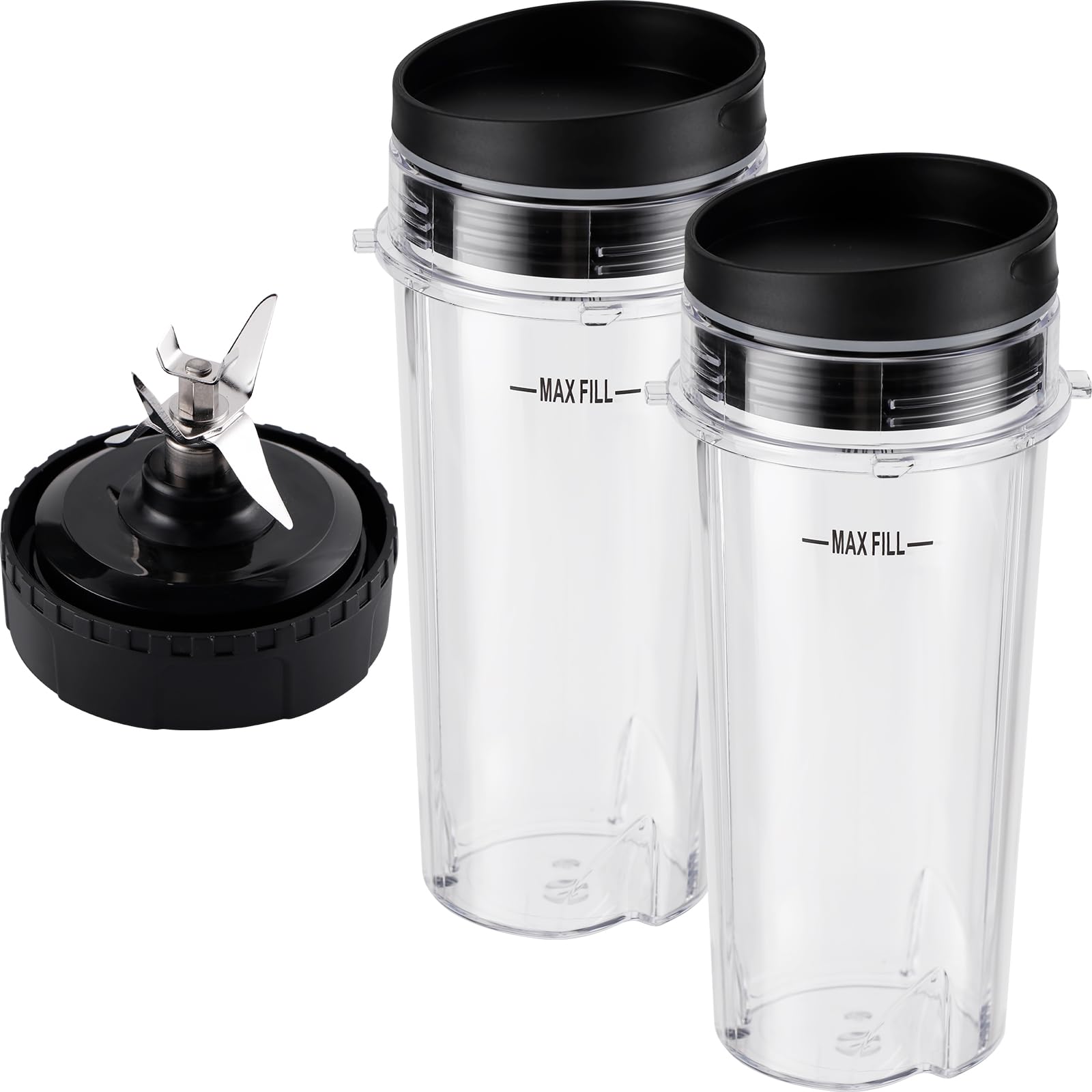 Equust tazas de 16 oz compatibles con Ninja para batidos rápidos.