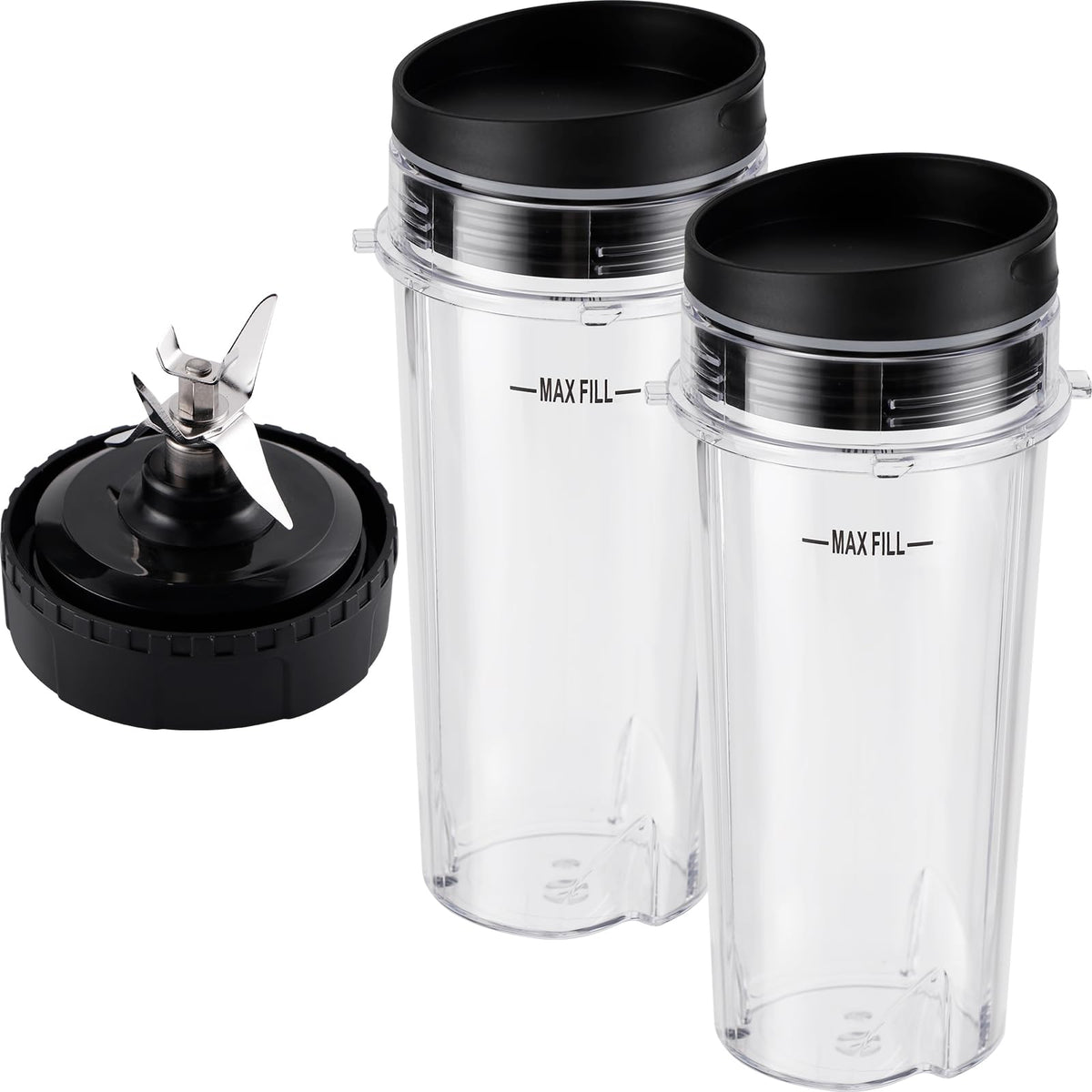 Equust tazas de 16 oz compatibles con Ninja para batidos rápidos.