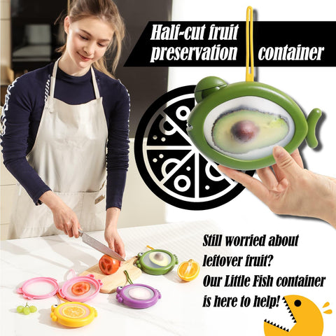 Erehere Contenedor de cebollas: almacenamiento compacto con sello hermético para alargar la vida útil.