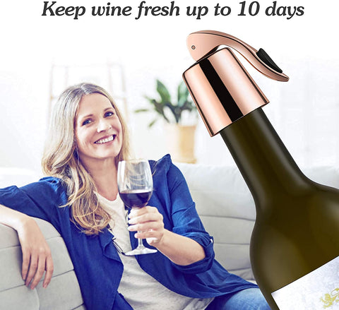 ERHIRY set de dos, uso sencillo para tapar y conservar vino.