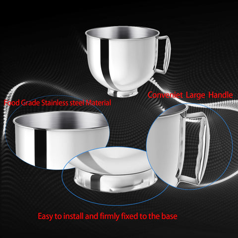 Ericair bol 5QT, capacidad ideal para pan y repostería casera.
