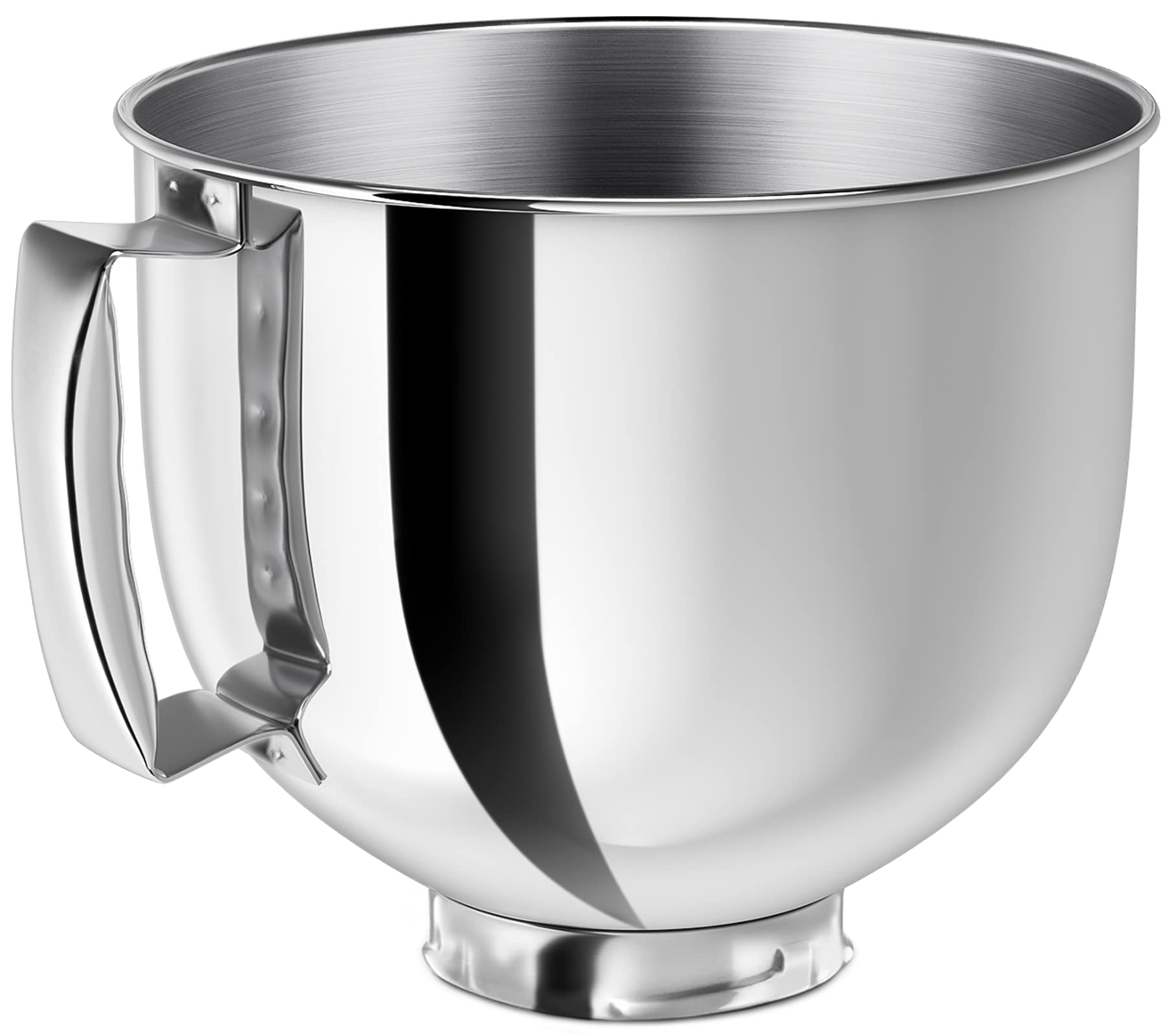 Ericair bol de mezcla inoxidable 5QT con mango ergonómico para KitchenAid.