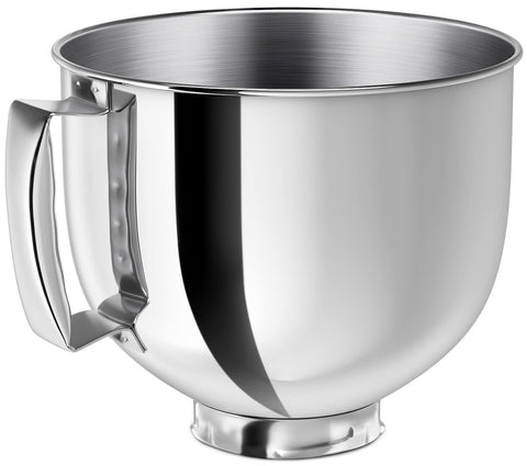 Ericair bol de mezcla inoxidable 5QT con mango ergonómico para KitchenAid.