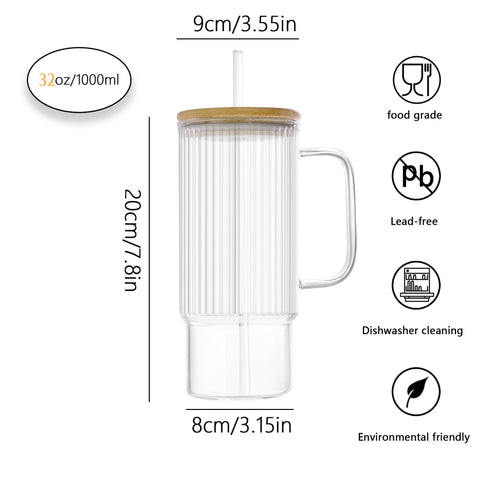 Erichbow vidrio borosilicato resistente al calor para bebidas a distintas temperaturas.