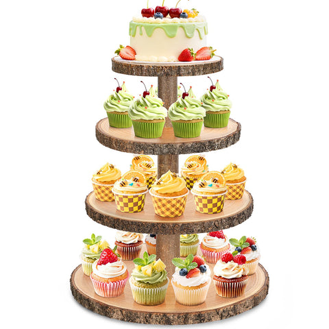 Torre de cupcakes Eronenjoy 4 niveles lista para eventos