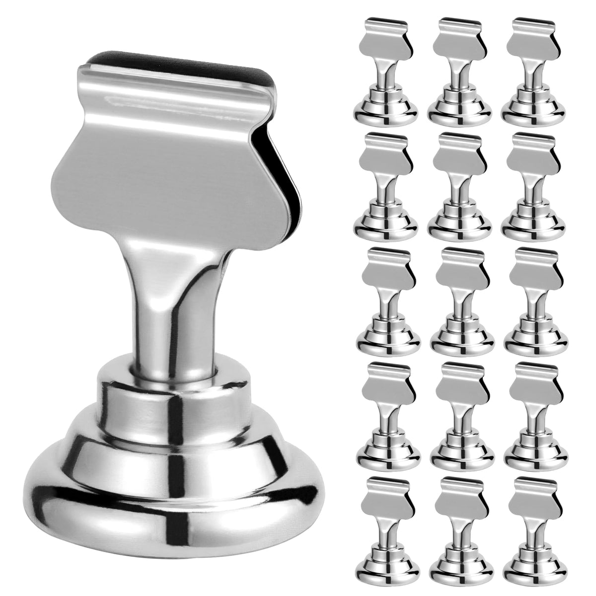 ERYTLLY porta-placas 1-7 pulgadas oro, ideal para etiquetas de mesa elegantes