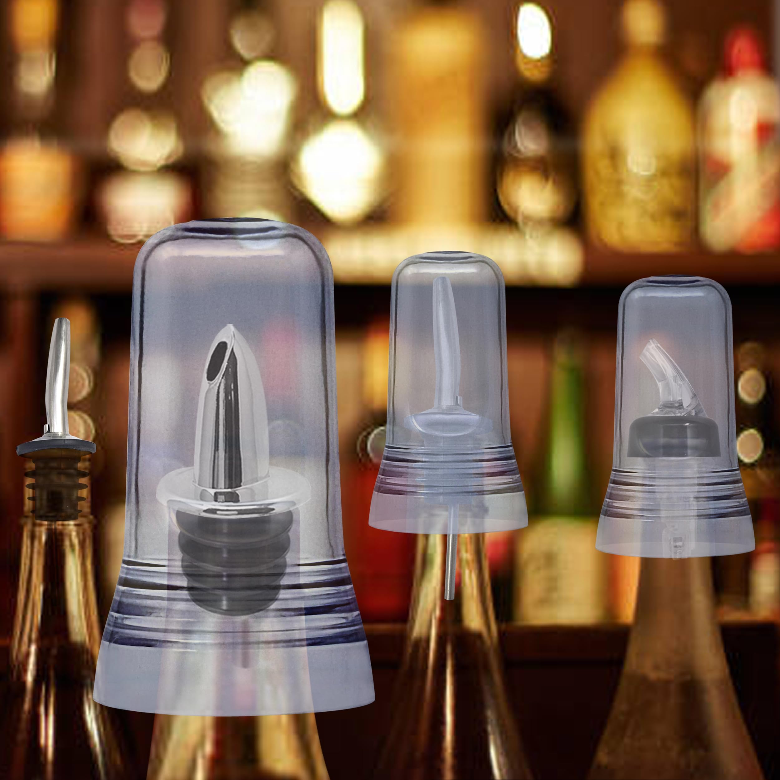 Esatto tapas-vertidores-licor-translucidas mejoran la higiene del bar