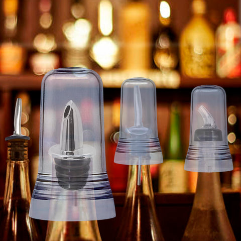 Esatto tapas-vertidores-licor-translucidas mejoran la higiene del bar