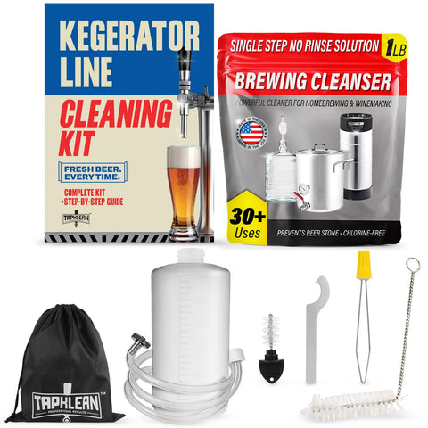 Escentile kit limpieza dispensador de cerveza completo, ideal para líneas de dispensación