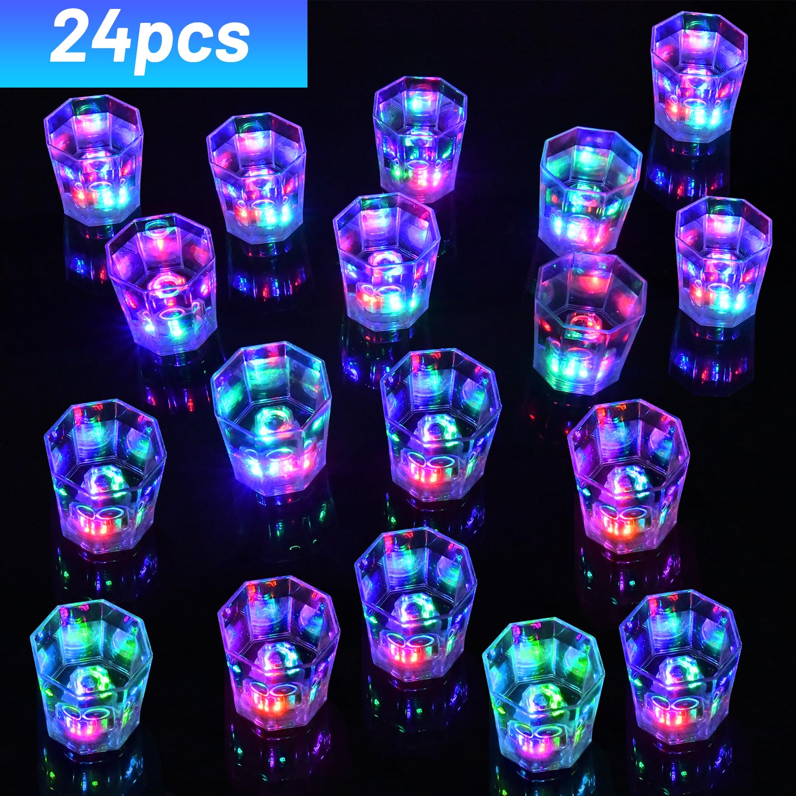 Vasos chupito Esdabem LED para bar y eventos al aire libre