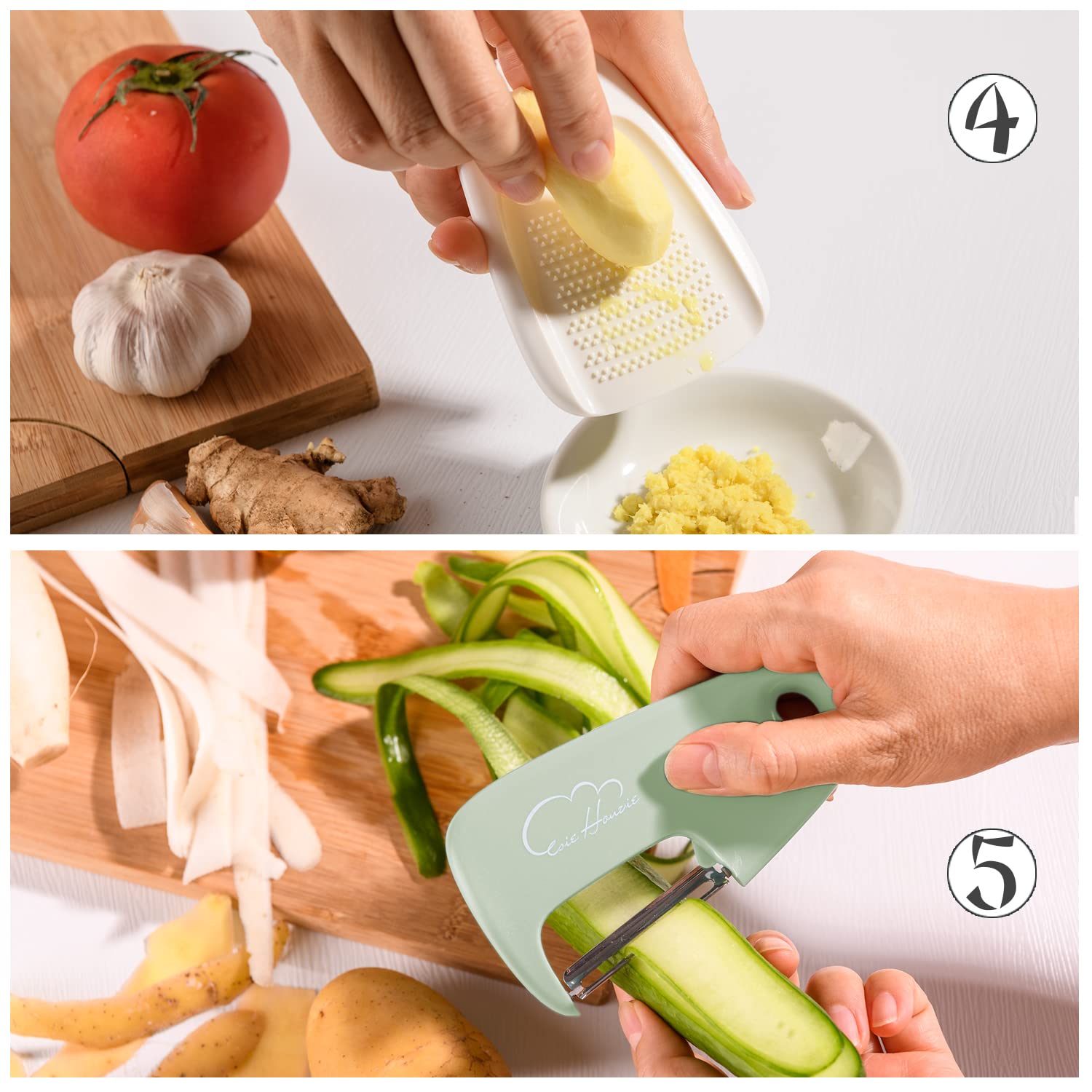Esie Houzie cuchillo pelar plegable, mango cómodo para tareas diarias