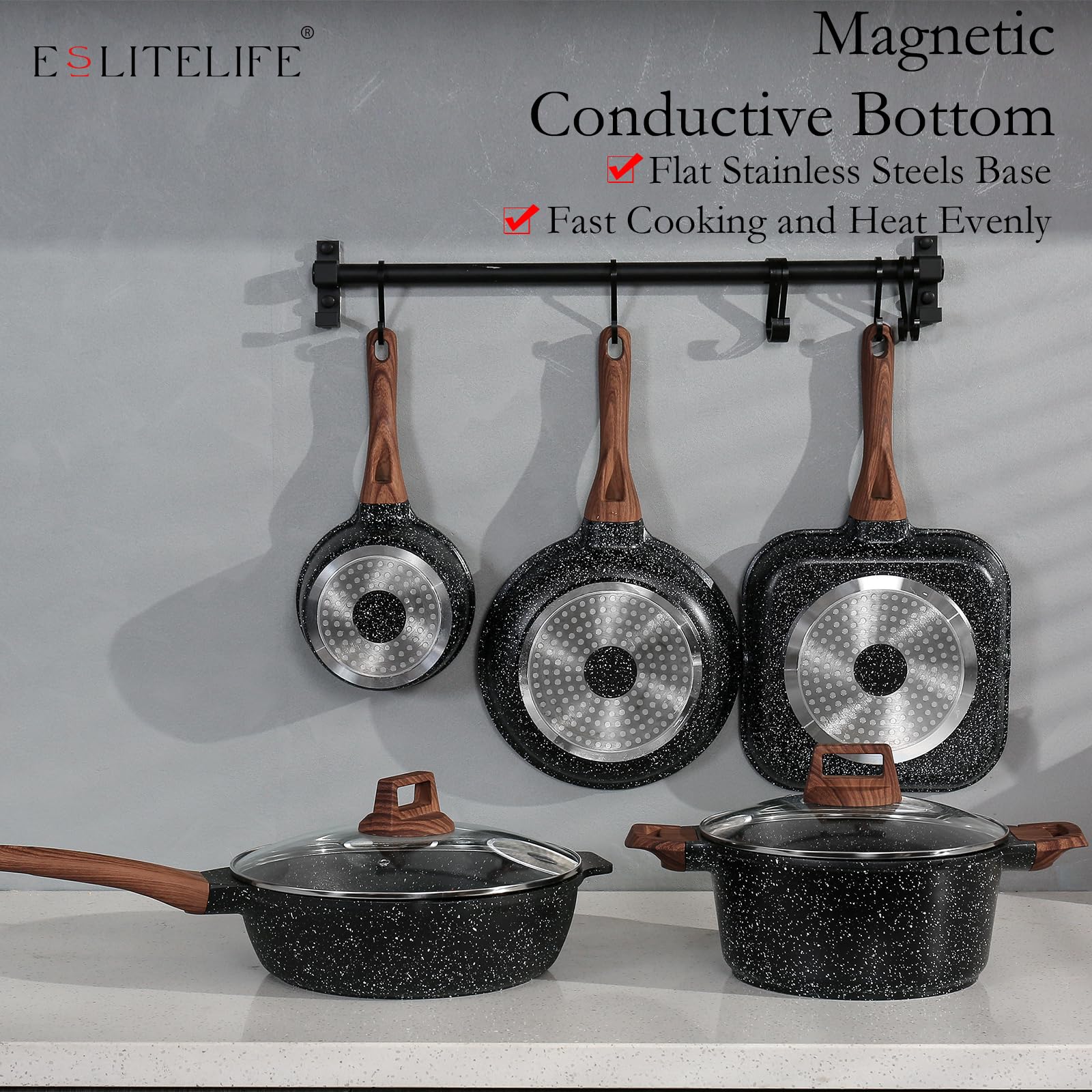 Base magnetizada ESLITE LIFE apta para inducción y todas las hornillas.