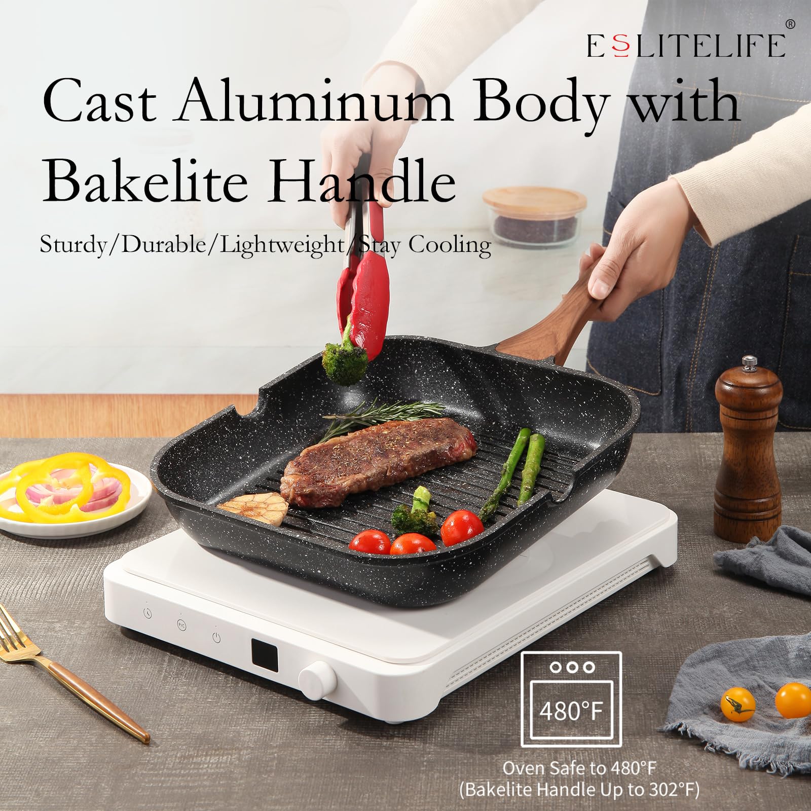 ESLITE LIFE base magnetizada para inducción y calentamiento rápido