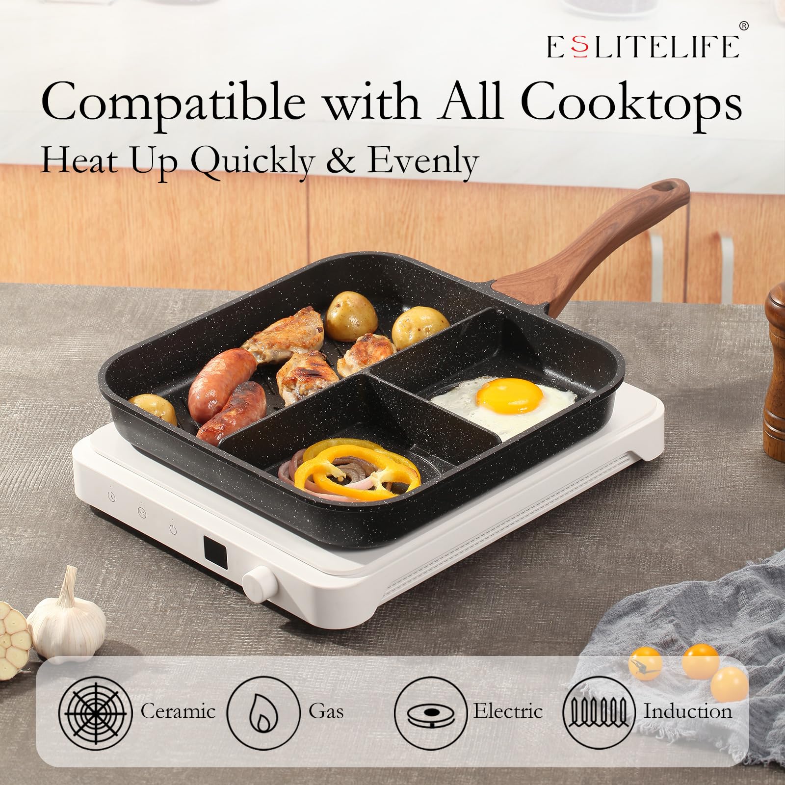 ESLITE LIFE mango bakelita resistente al calor para manejo seguro