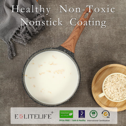 Mango de bakelita resistente al calor de ESLITE LIFE para un agarre cómodo