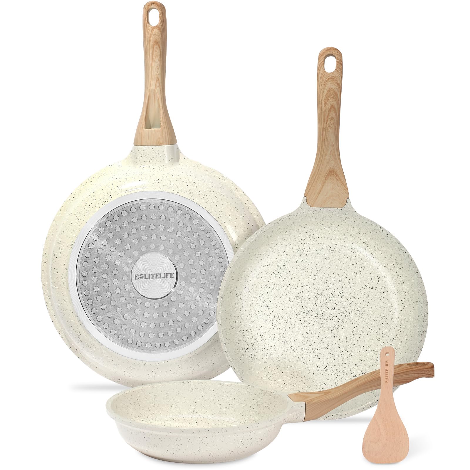 ESLITE LIFE sartén cerámica antiadherente para cocinar sin pegar