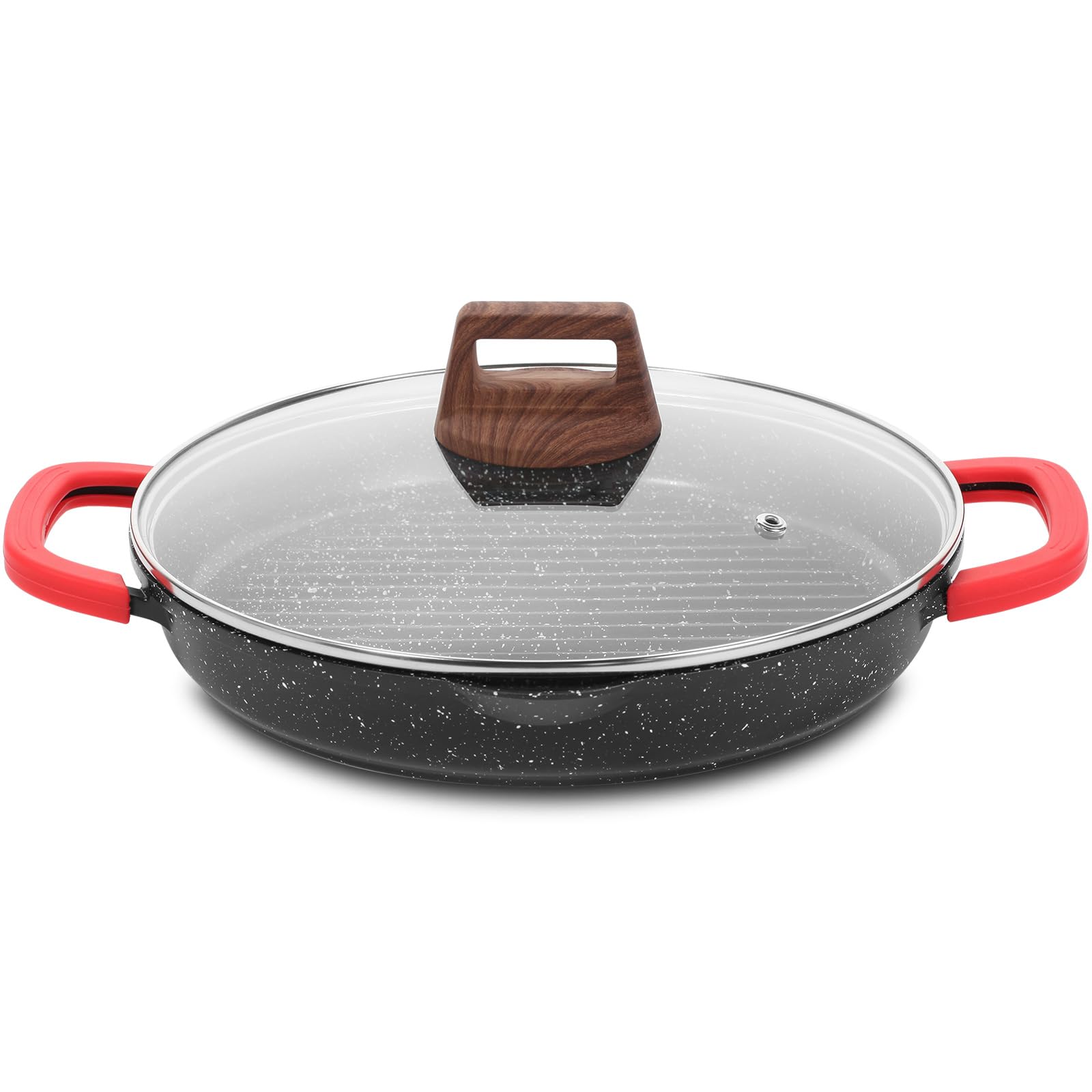 ESLITE LIFE sarten-grill-antiadherente-interior: cocina sin pegar y limpieza rápida.