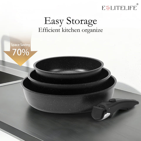 ESLITE LIFE mango desmontable apto para horno y transferencia segura.