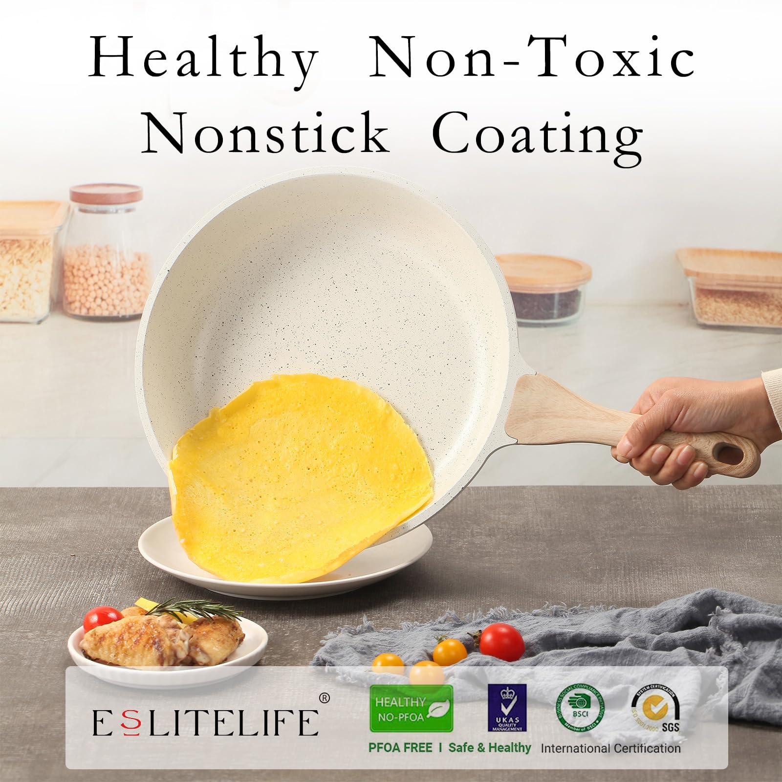 Detalle del mango resistente al calor de ESLITE LIFE