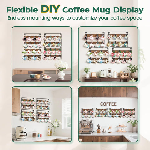 EsLuker.ly capacidad para 24 tazas, exhibición visible